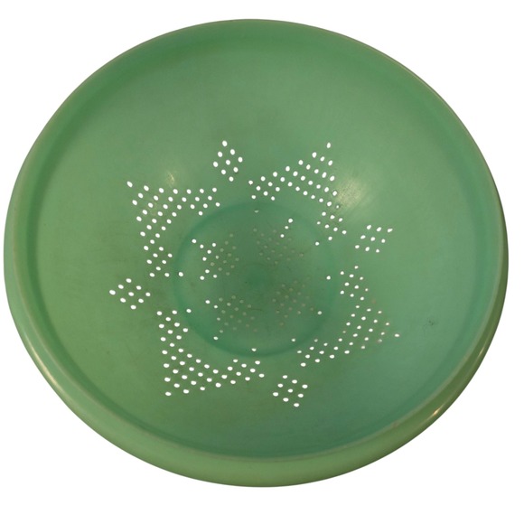 Vintage Tupperware Green Kitchen Bowl Salad Serving Strainer 2 Pc Set Collander - Picture 4 of 5